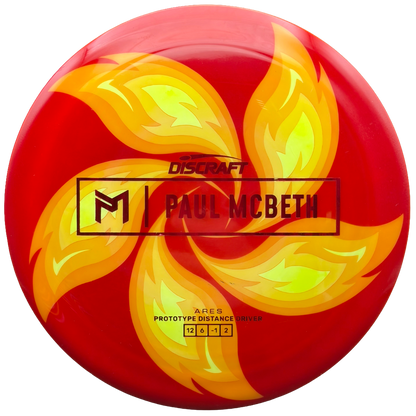 Lore | Discraft Paul McBeth Prototype ESP Ares | Holo Red Waves/Shatterberry | 165g