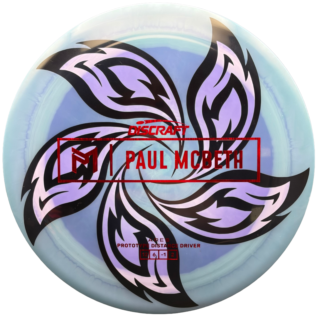 Lore | Discraft Paul McBeth Prototype ESP Ares | Holo Red Lines/Black Hidden Stars | 173g