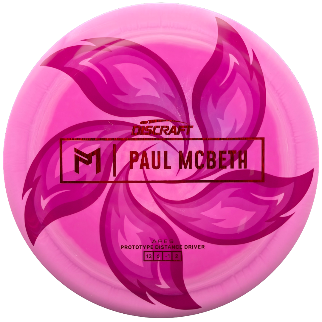 Lore | Discraft Paul McBeth Prototype ESP Ares | Holo Red Lines/Pink Flowers | 174g