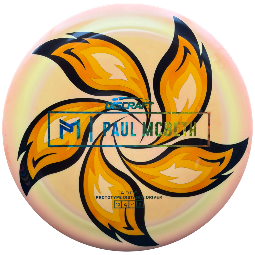 Lore | Discraft Paul McBeth Prototype ESP Ares | Rainbow Shatter/Silver Flowers | 174g