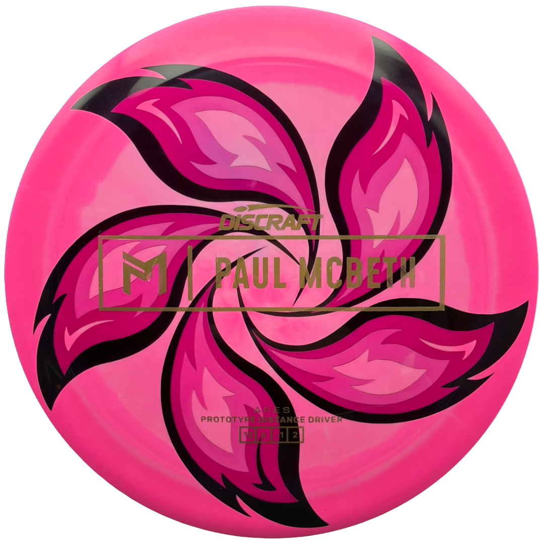folkLore | Discraft Paul McBeth Prototype ESP Ares | Matte Gold/Black/Genuine Original | 166g