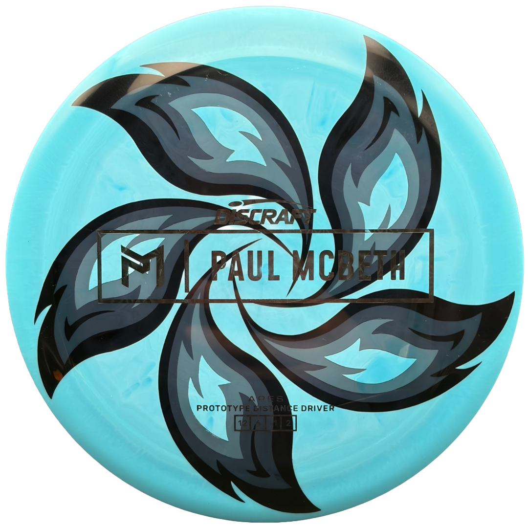 Lore | Discraft Paul McBeth Prototype ESP Ares | Dark Spiro/Blue Holo | 165g