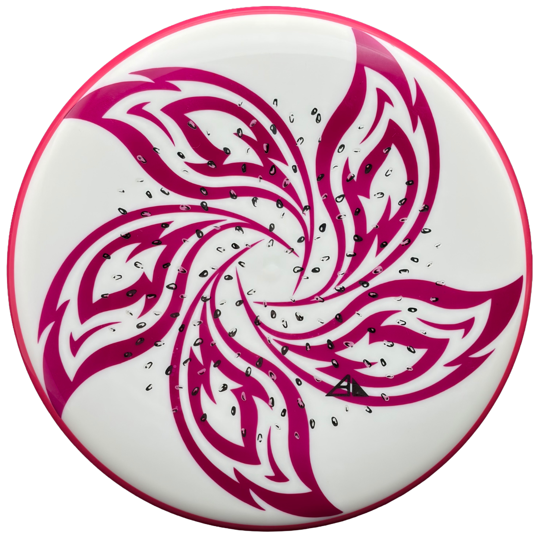 Lore | Axiom Dragon Fruit Neutron Soft Pitch | Black/Silver/Silver Hearts | 162g