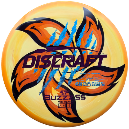Lore | Discraft Paul McBeth 6x Claw Worlds Edition ESP Buzzz SS | Metallic Purple/Blue Shatter/Blue Shatter | 177g