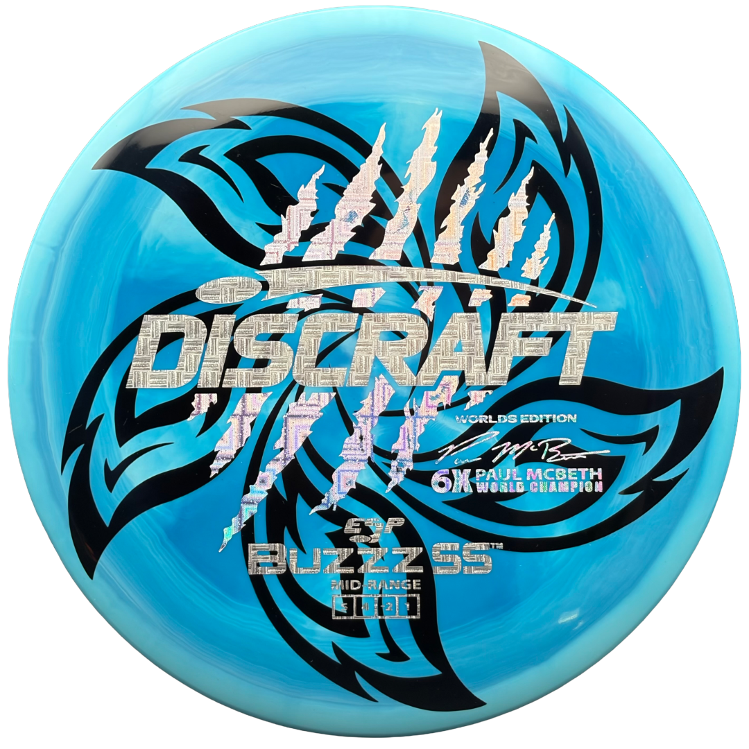 Lore | Discraft Paul McBeth 6x Claw Worlds Edition ESP Buzzz SS | Circuit Board/Silver Parquet/Silver Tron | 178g