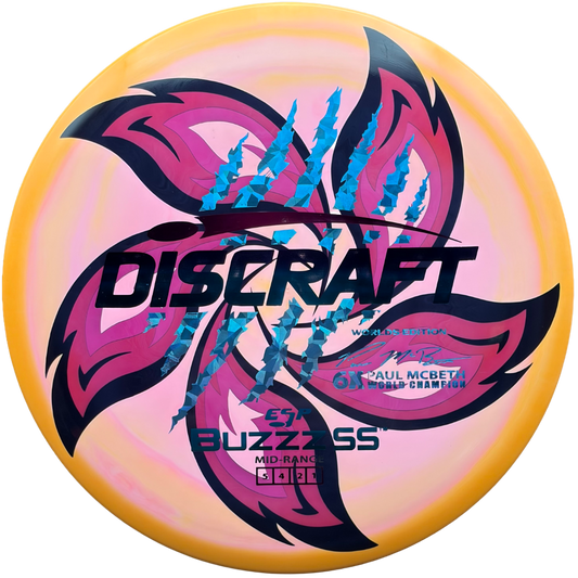 Lore | Discraft Paul McBeth 6x Claw Worlds Edition ESP Buzzz SS | Winter Sunset/Blue Shatter/Blue Shatter | 177g