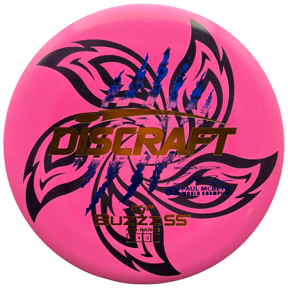Lore | Discraft Paul McBeth 6x Claw Worlds Edition ESP Buzzz SS | Dark Blue Shatter/Metallic Copper/Metallic Gold | 170g