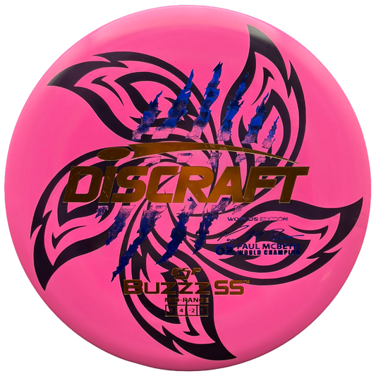 Lore | Discraft Paul McBeth 6x Claw Worlds Edition ESP Buzzz SS | Dark Blue Shatter/Metallic Copper/Metallic Gold | 170g