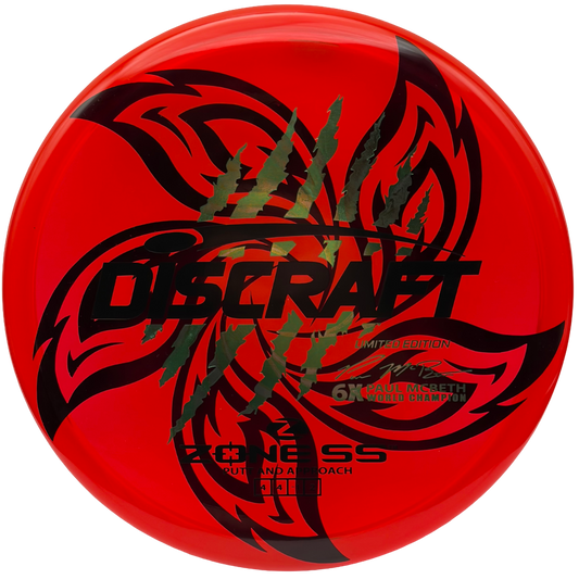 Lore | Discraft Paul McBeth 6x Claw Limited Edition Z Zone SS | Black/Colorshift/Holo Ghost | 175g
