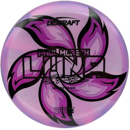 Lore | Discraft 2025 Paul McBeth Tour Series Z Swirl Luna | Matte Black/Holo Ghost | 176g