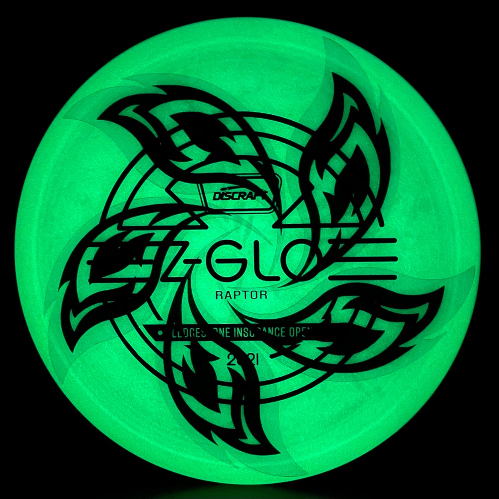 LORE | Discraft 2021 Ledgestone Edition Z GLO Raptor | Black Stamp | 175g