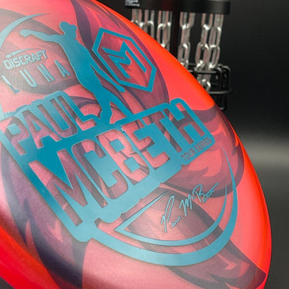 LORE | Discraft 2021 Paul McBeth Tour Series Metallic Z Luna | Matte Teal Stamp | 175g