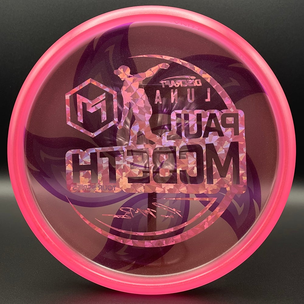 LORE | Discraft 2021 Paul McBeth Tour Series Metallic Z Luna | Pink Shatter Stamp | 174g