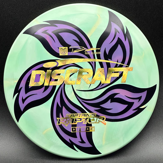 Lore | Discraft 2022 Paul Ulibarri ESP Captain's Raptor | Gold Squares/Genuine Original | 176g