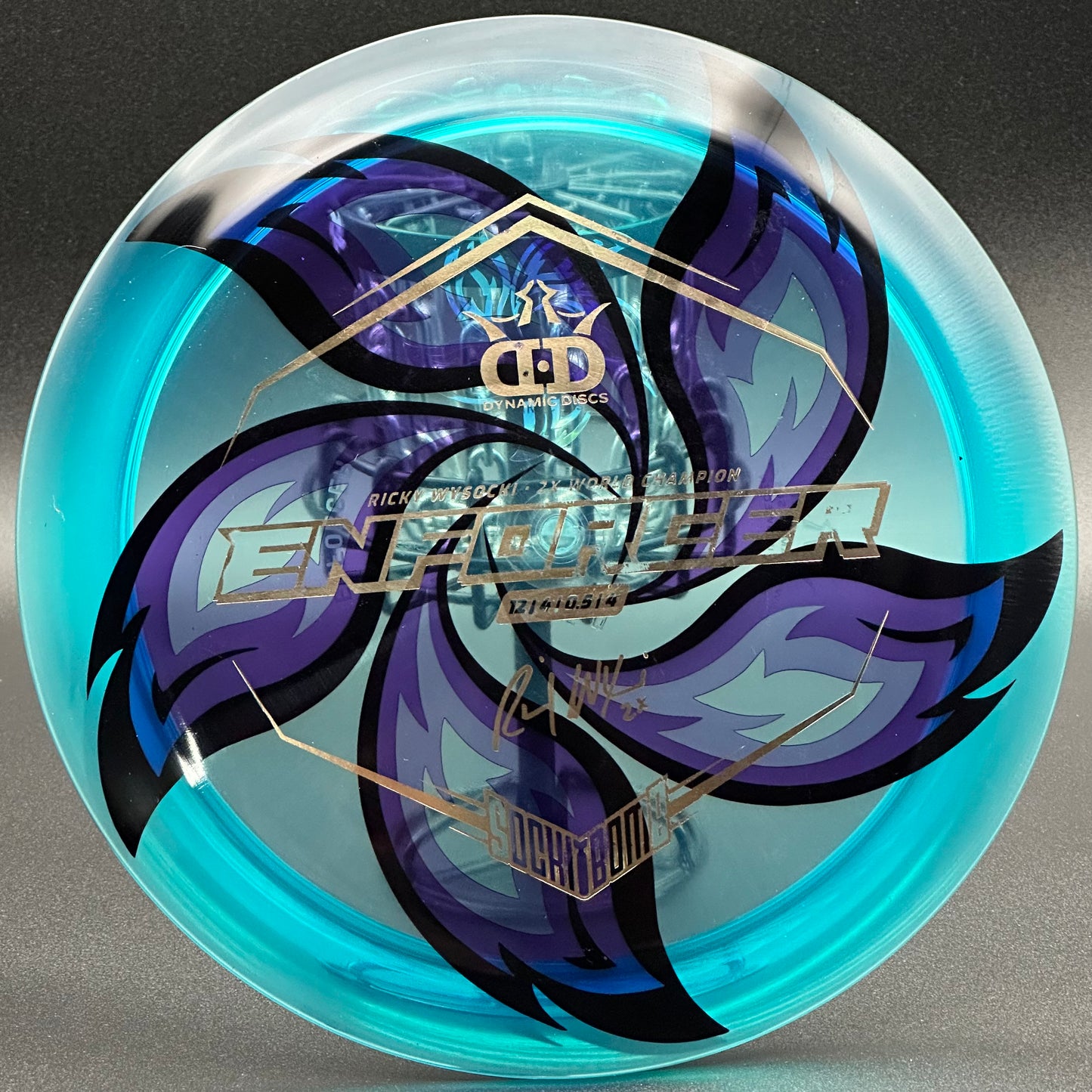 Lore | Dynamic Discs Ricky Wysocki 2x Lucid Enforcer | Gold/Holo Ghost | 175g