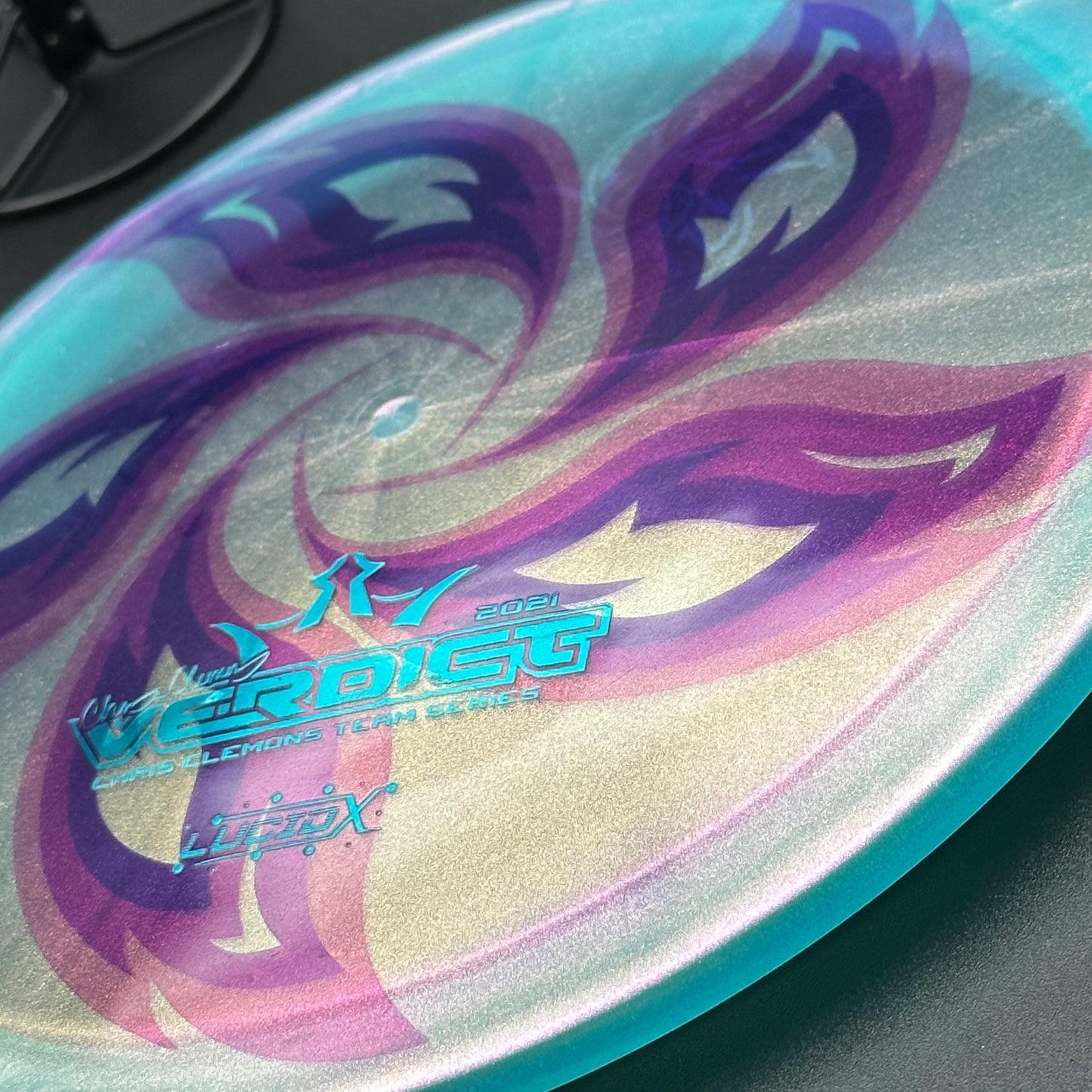 Lore | Dynamic Discs 2021 Chris Clemons Team Series Lucid X Glimmer Verdict | Teal/Holo Ghost | 180g