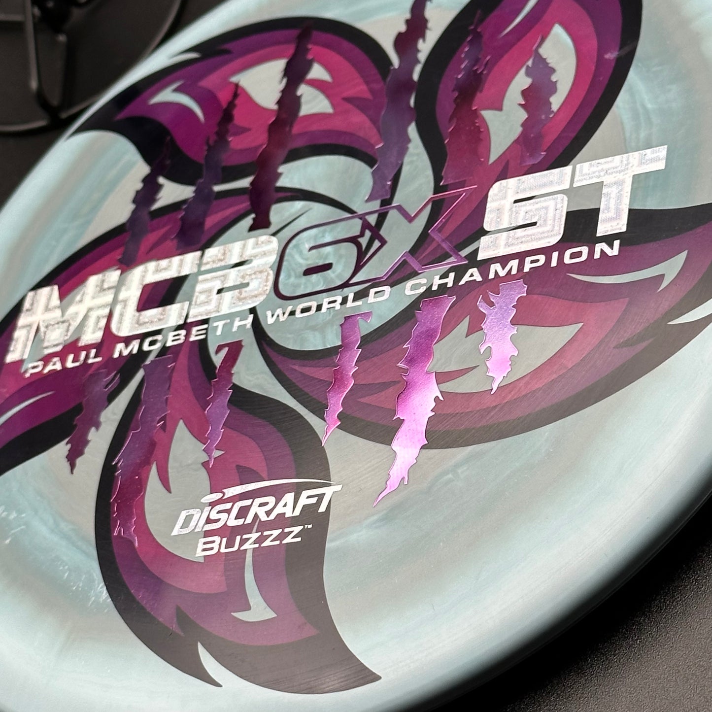 Lore | Discraft Paul McBeth 6x Claw ESP Buzzz | Purple Tie Dye/Silver Holo Boxes | 179g