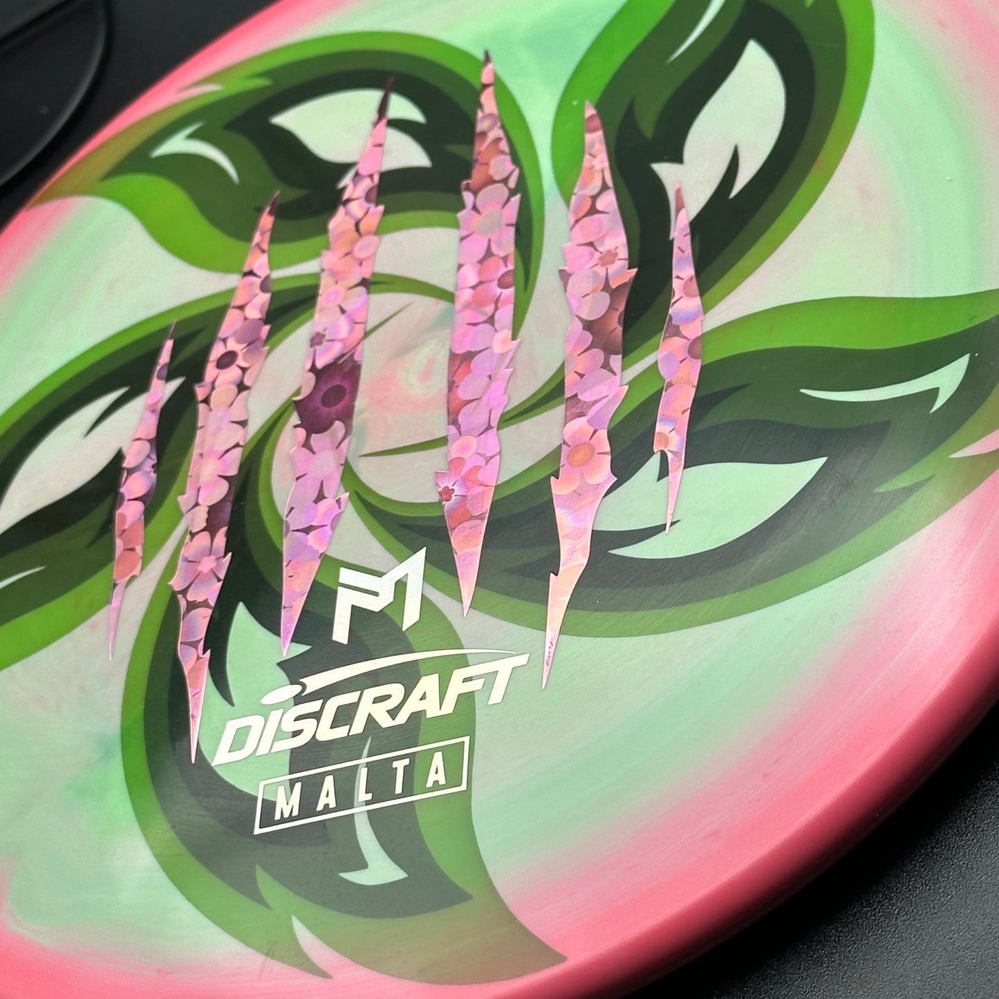 Lore | Discraft Paul McBeth 6x Claw ESP Malta | Pink Flowers/Silver Holo | 176g