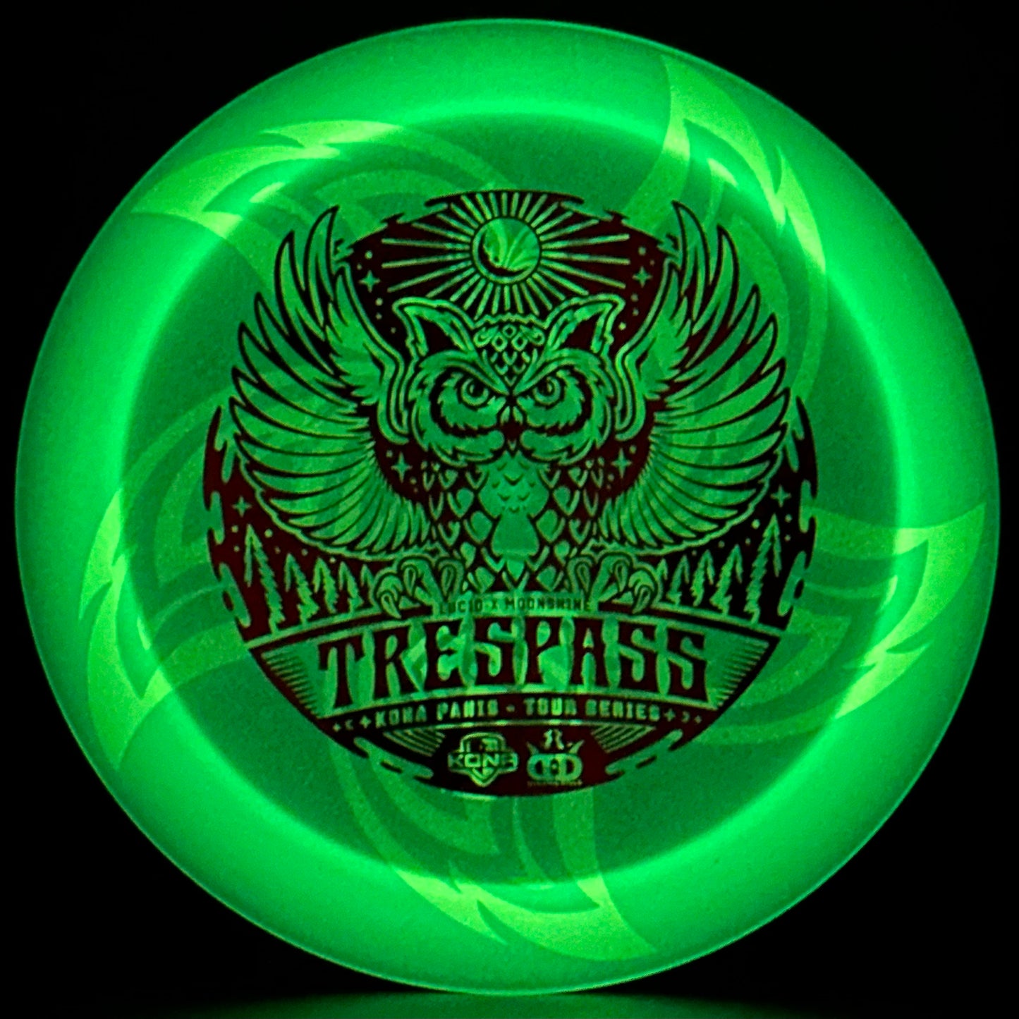 Lore | Dynamic Discs 2022 Kona Montgomery Tour Series Lucid-X Moonshine Trespass | Red Shatter/Blue/Ghost | 173g