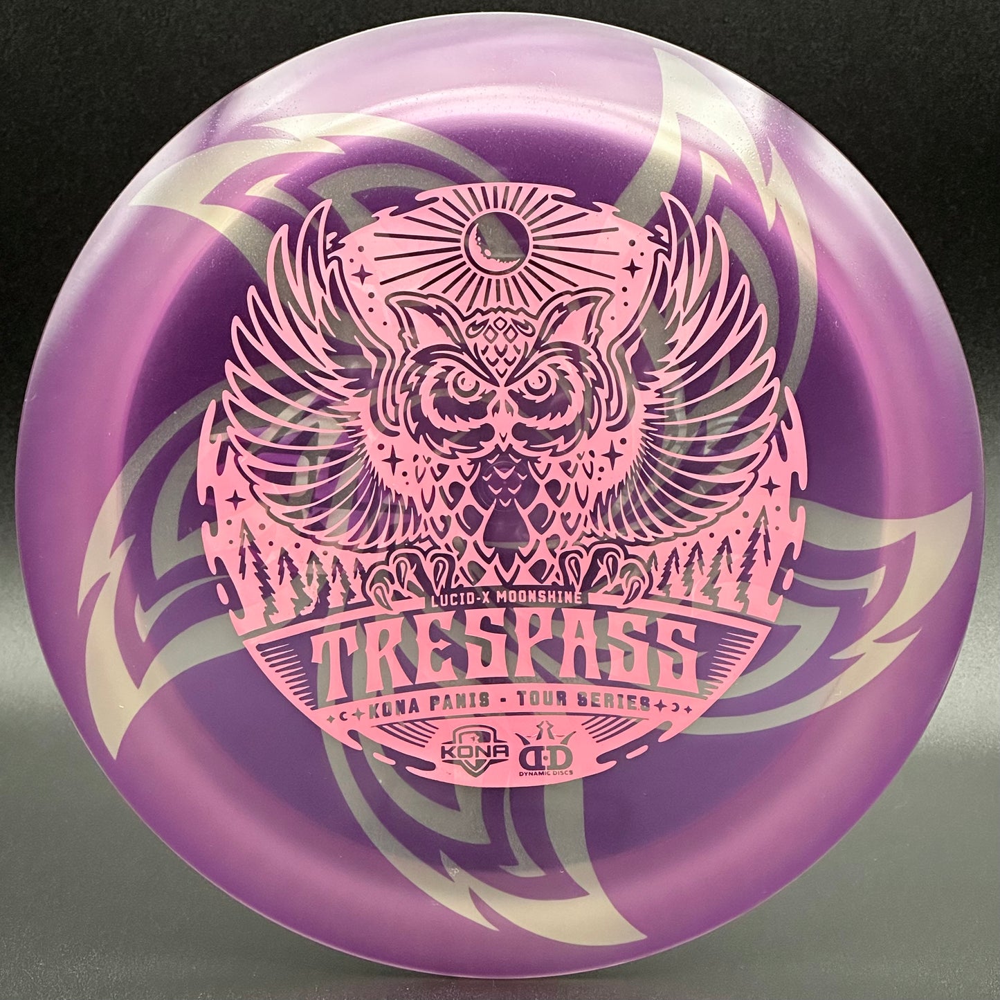 Lore | Dynamic Discs 2022 Kona Montgomery Tour Series Lucid-X Moonshine Trespass | Matte Pink/Ghost | 174g