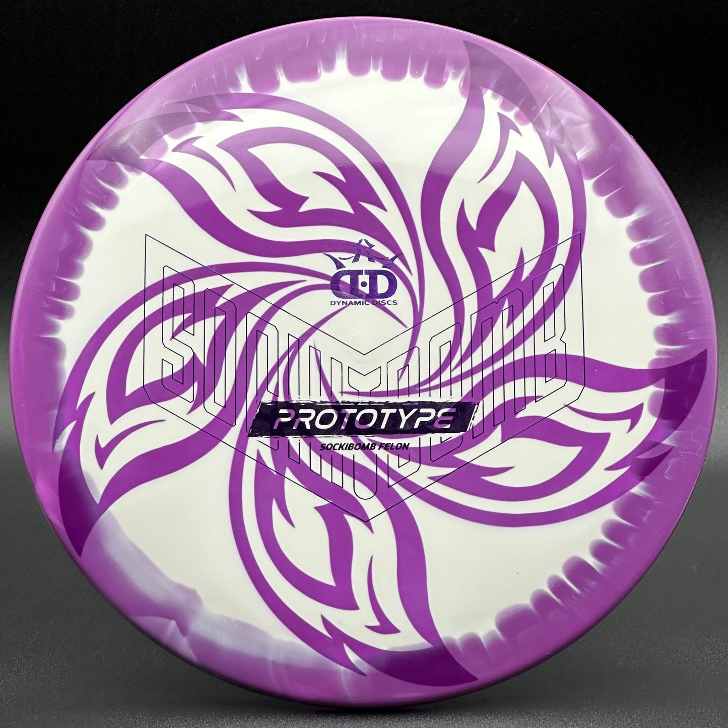 Lore | Dynamic Discs Ricky Wysocki Prototype Supreme Orbit Sockibomb Felon | Purple/Purple Holo | 177g