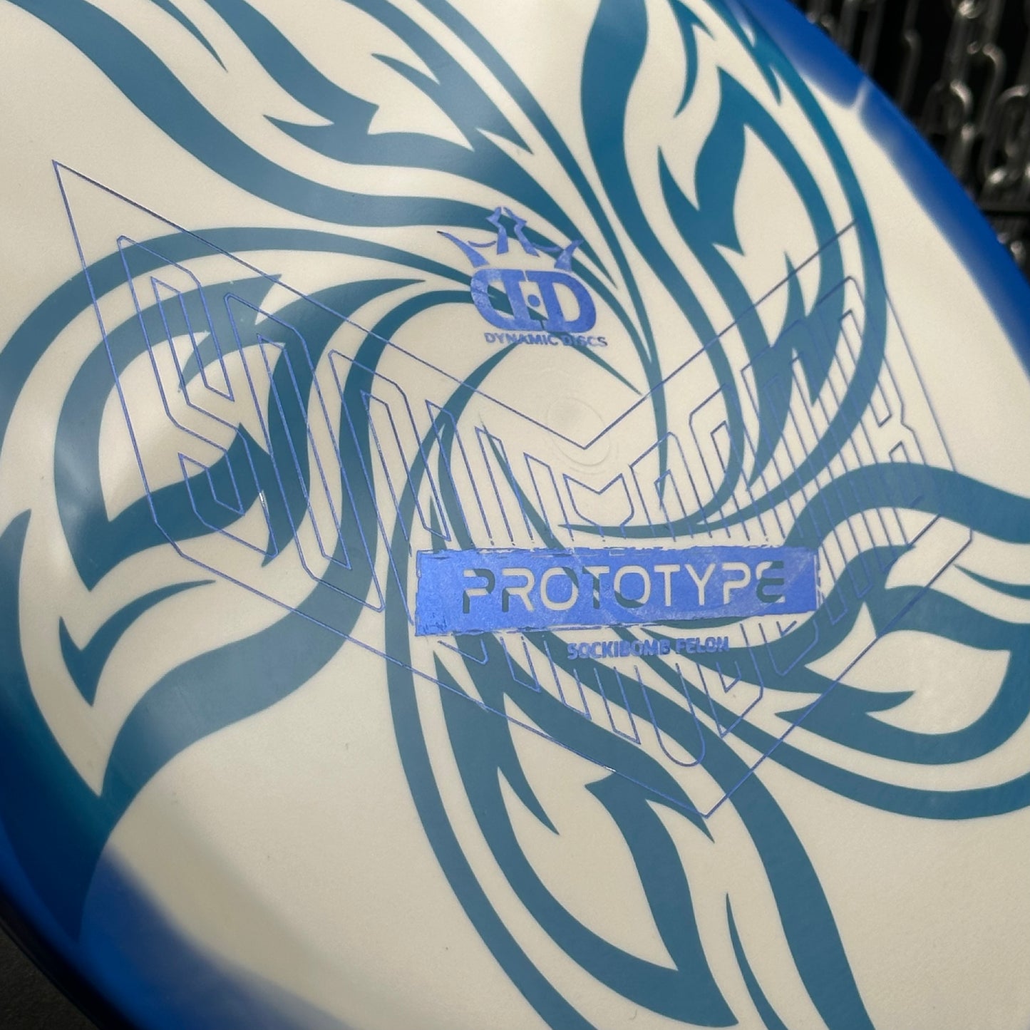 Lore | Dynamic Discs Ricky Wysocki Prototype Supreme Orbit Sockibomb Felon | Blue/Blue Holo | 176g