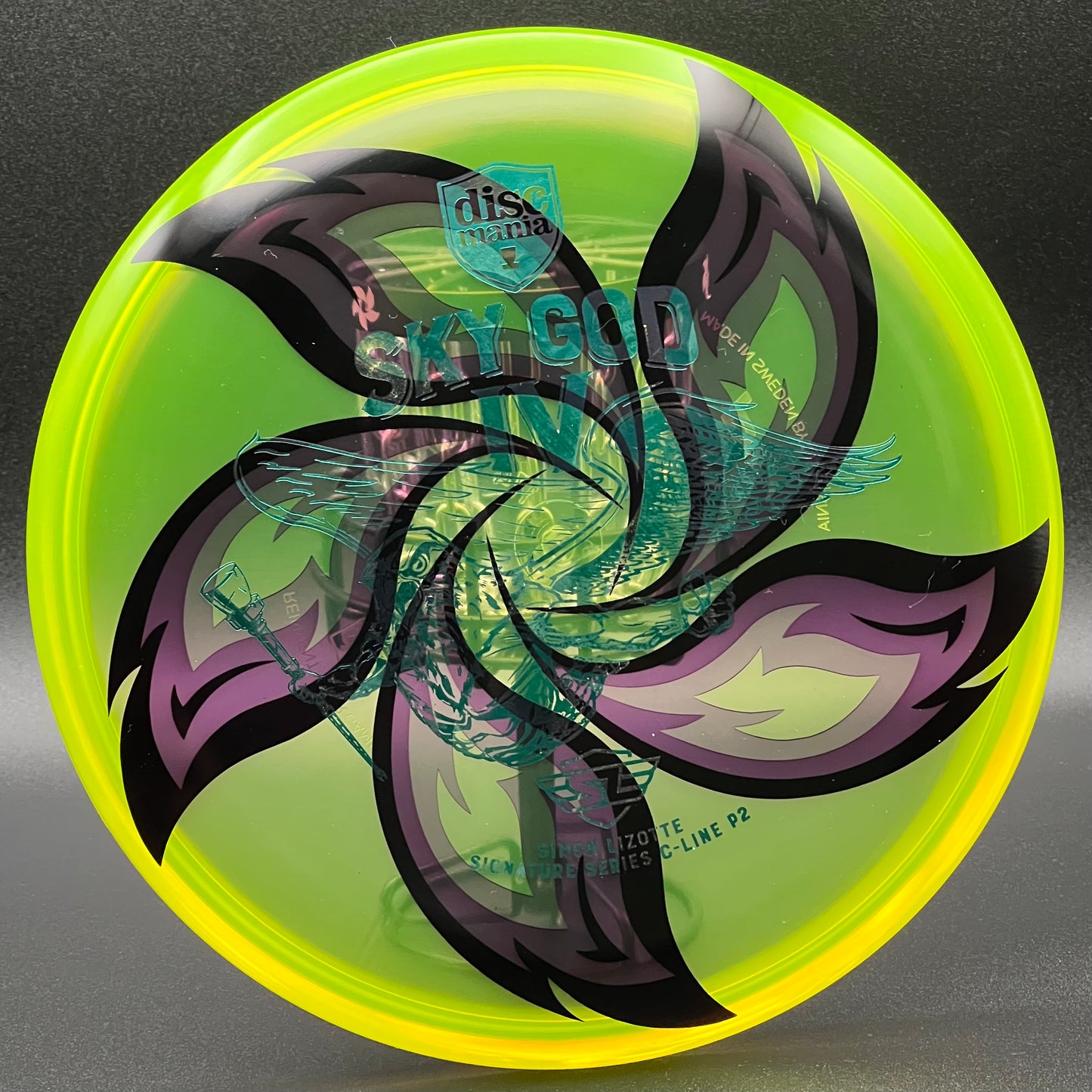 LORE | Discmania 2022 Simon Lizotte Tour Series Sky God IV C-Line P2 | Teal/Green Stamp | 176g