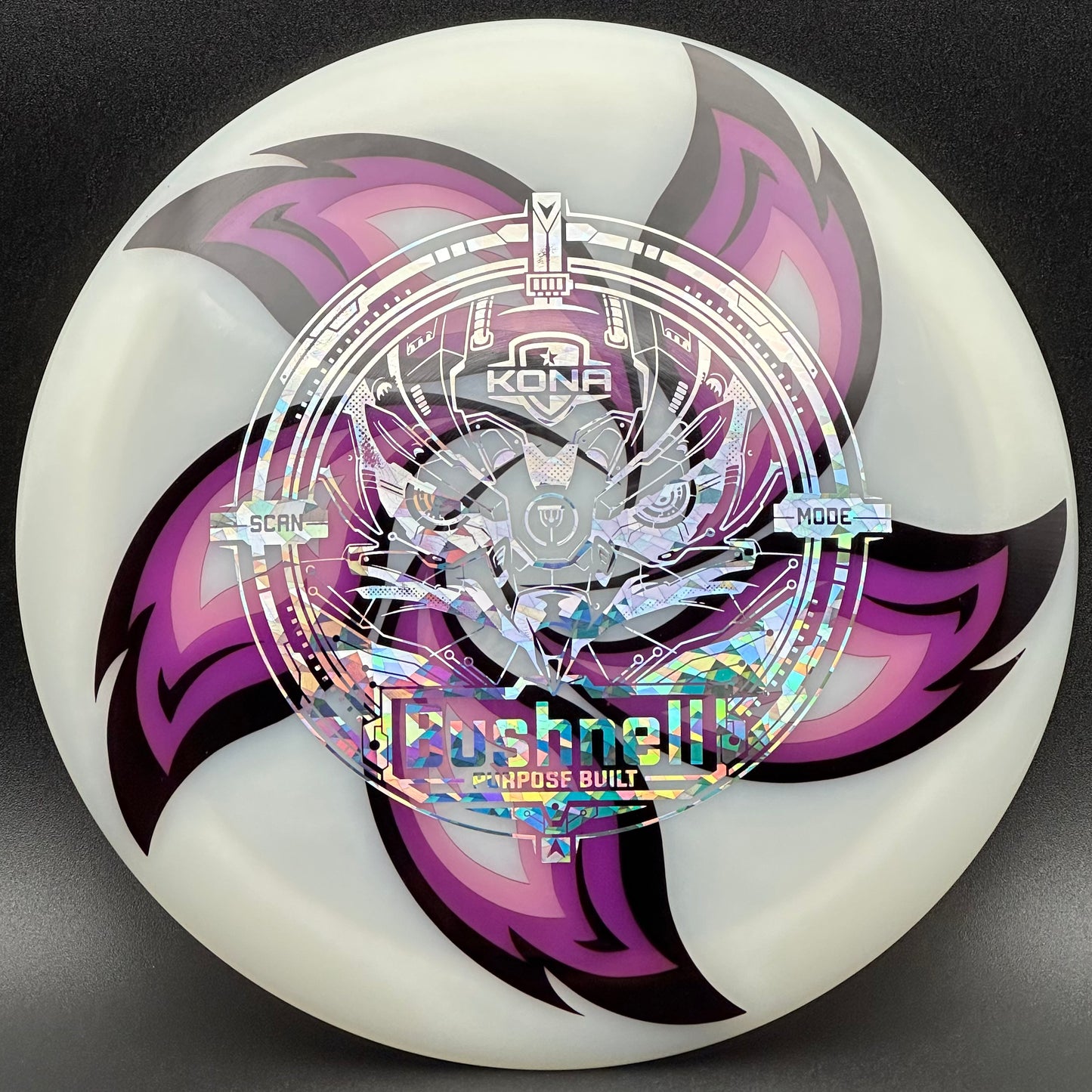 Lore | Dynamic Discs Kona Montgomery Hybrid Getaway | Kaleidoscope/Purple/Silver | 176g