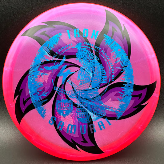 Lore | Discmania Eagle McMahon Signature Series Iron Samurai 4 Chroma MD3 | Blue/Shatterberry | 179g