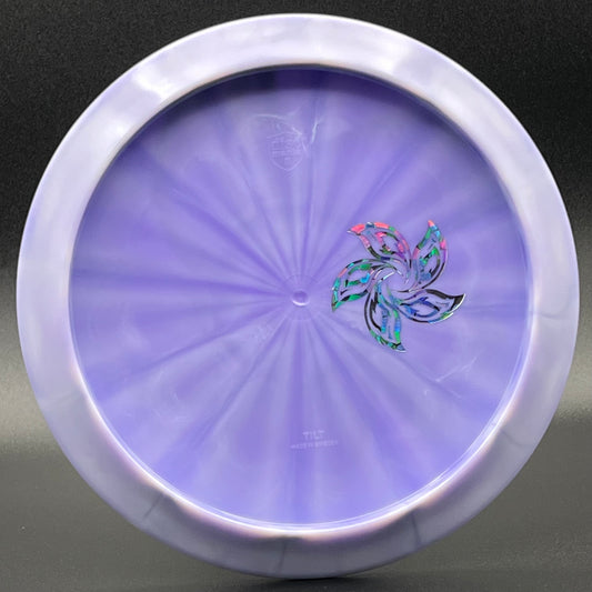 LORE | Discmania Simon Lizotte Creator Series Lux Vapor Tilt | Flat Rainbow/Silver Flowers | 175g