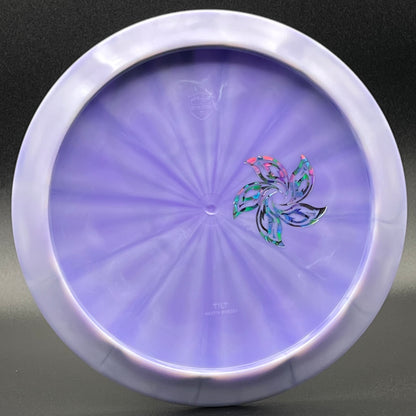 LORE | Discmania Simon Lizotte Creator Series Lux Vapor Tilt | Flat Rainbow/Silver Flowers | 175g