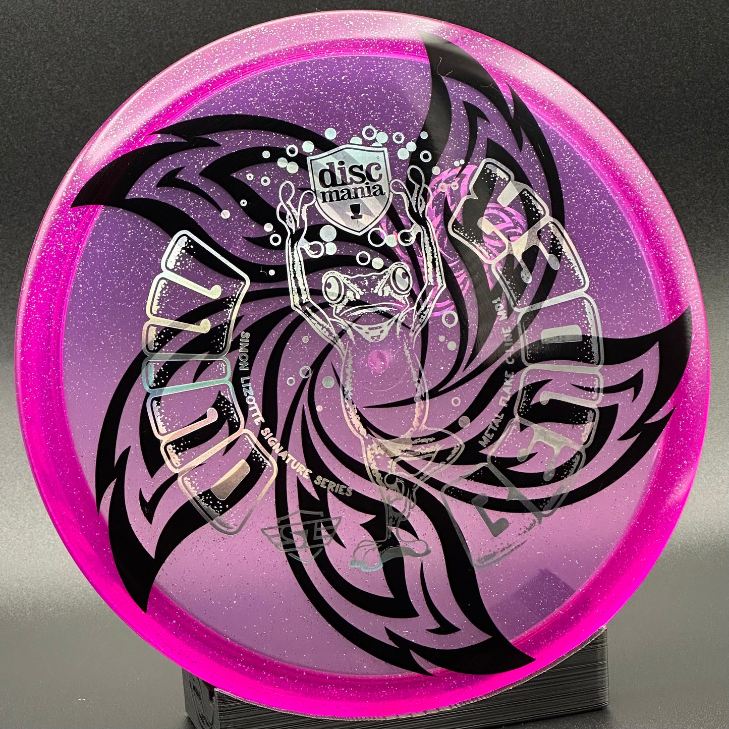 LORE | Discmania Simon Lizotte Signature Series Mind Bender Metal Flake C-Line MD1 | Silver Holo/Silver Flowers | 176g #2