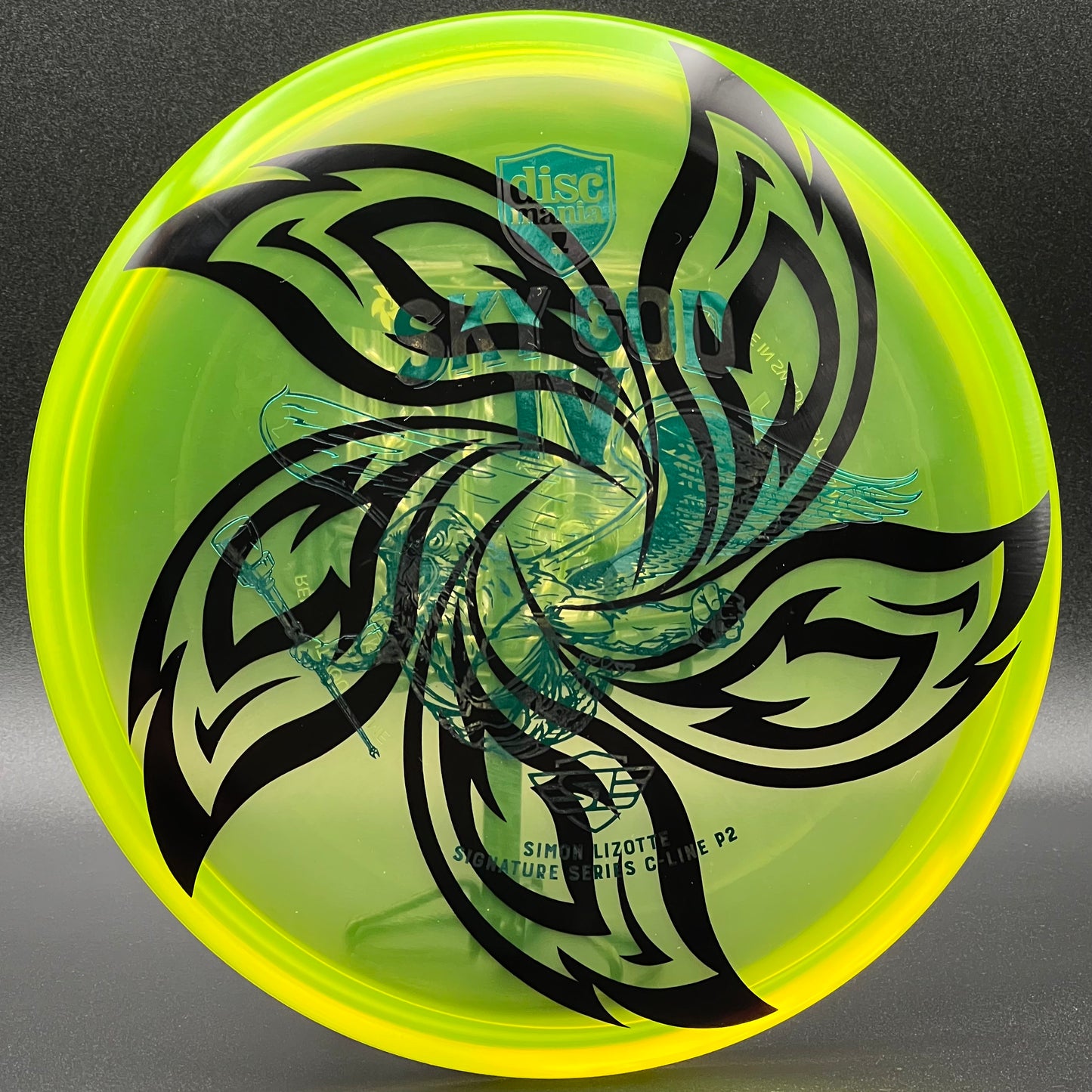 LORE | Discmania 2022 Simon Lizotte Tour Series Sky God IV C-Line P2 | Teal/Green Stamp | 175g