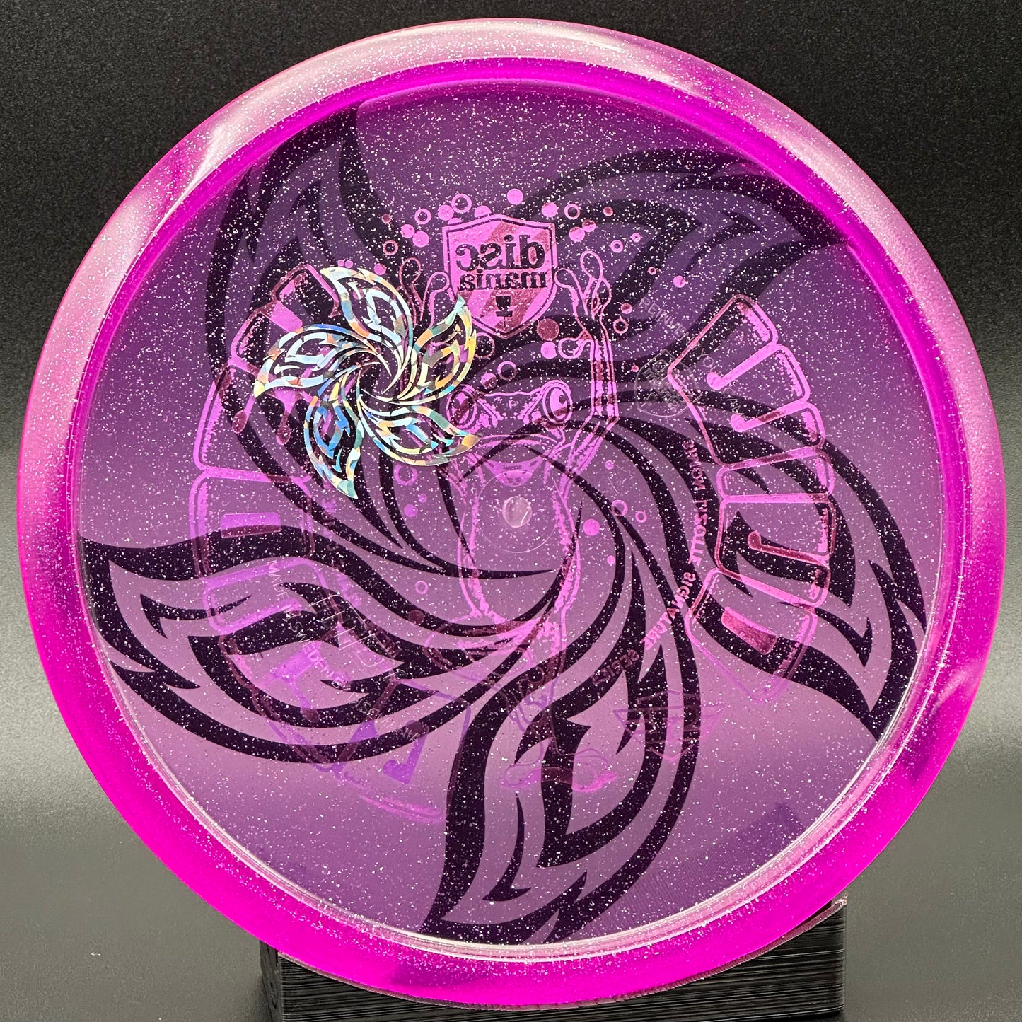 LORE | Discmania Simon Lizotte Signature Series Mind Bender Metal Flake C-Line MD1 | Silver Holo/Silver Flowers | 176g #2