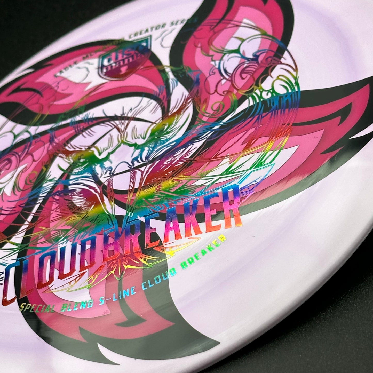 Lore | Discmania Eagle McMahon Creator Series Special Blend S-Line Cloud Breaker | Flat Rainbow/Pink Flowers | 174g