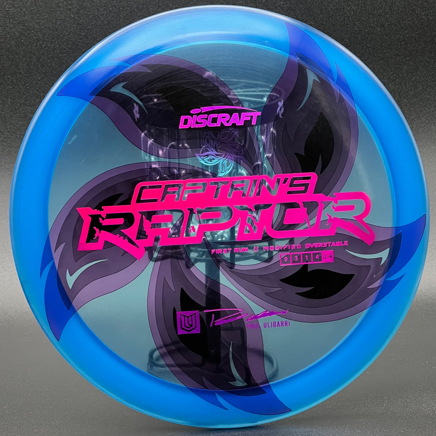 LORE | Discraft First Run Paul Ulibarri Special Blend Z Captain's Raptor | Purple Holo Stamp | 174g