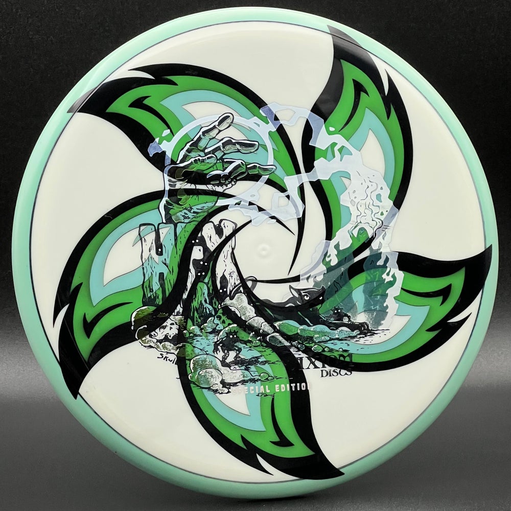 LORE | Axiom Special Edition Neutron Hex | Silver/Green/Black Stamp | 173g