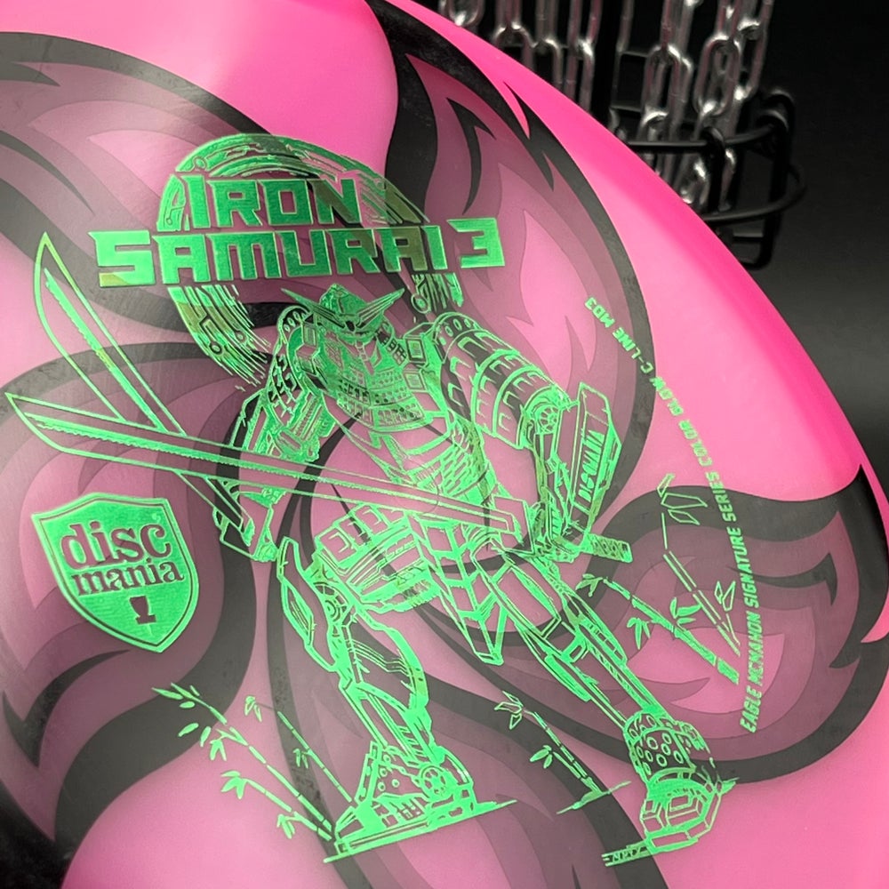 LORE | Discmania Eagle McMahon Iron Samurai 3 Color Glow C-Line MD3 | Green Stamp | 180g