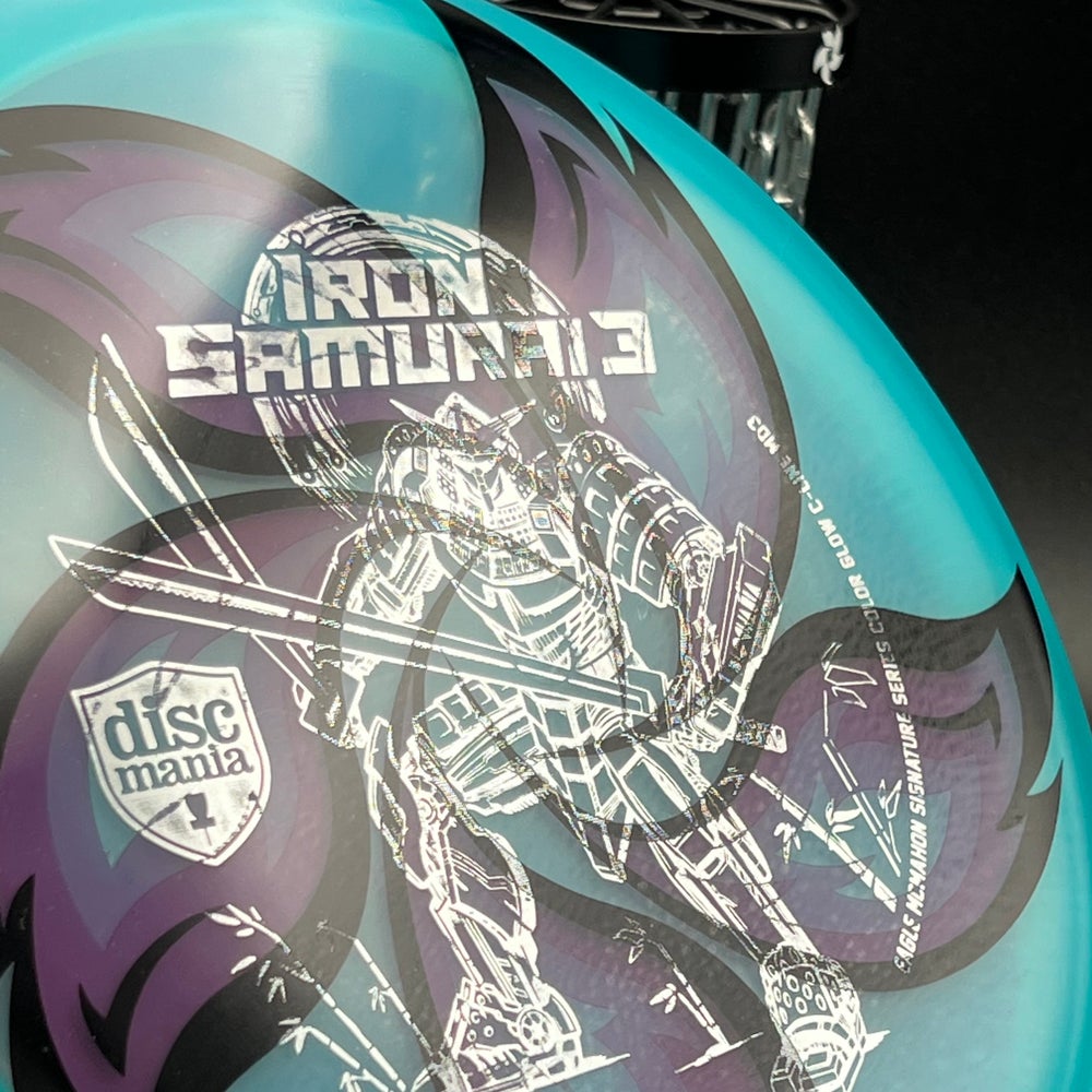 LORE | Discmania Eagle McMahon Iron Samurai 3 Color Glow C-Line MD3 | Silver Stamp | 179g #2