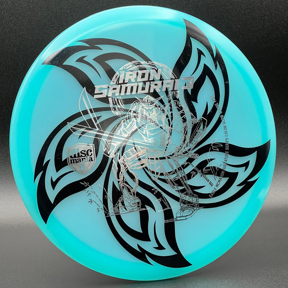 LORE | Discmania Eagle McMahon Iron Samurai 3 Color Glow C-Line MD3 | Silver Stamp | 179g