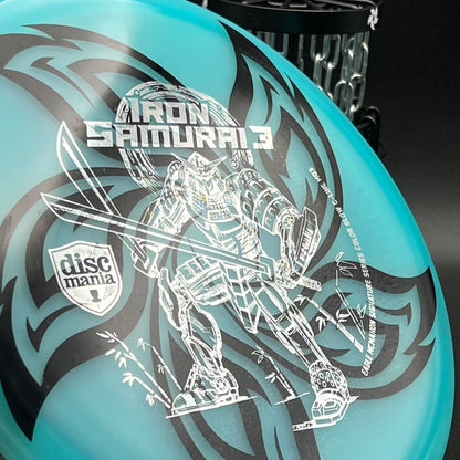 LORE | Discmania Eagle McMahon Iron Samurai 3 Color Glow C-Line MD3 | Silver Stamp | 179g