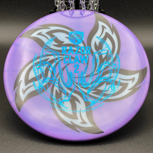 LORE | Discmania Eagle McMahon Signature Series Razor Claw 2 Vapor Lux Tactic | Blue Stamp | 176g