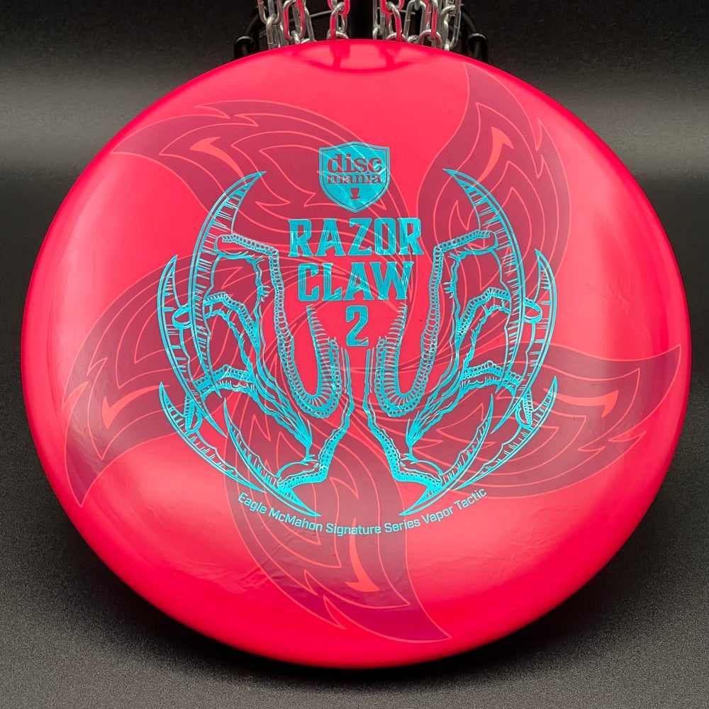 LORE | Discmania Eagle McMahon Signature Series Razor Claw 2 Vapor Lux Tactic | Teal Stamp | 175g