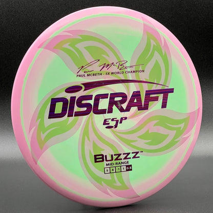 LORE | Discraft 5x Paul McBeth ESP Buzzz | Purple Lines Stamp | 178g