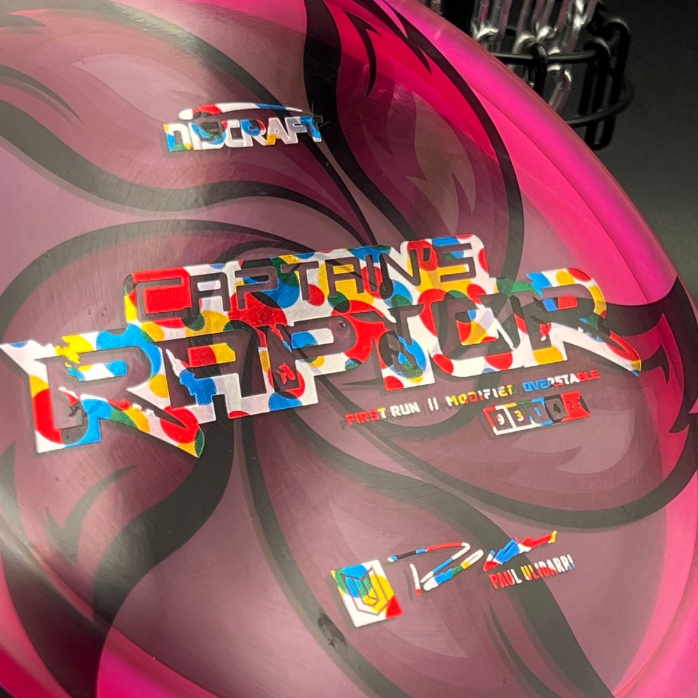 LORE | Discraft First Run Paul Ulibarri Special Blend Z Captain's Raptor | Wonderbread Stamp | 177g