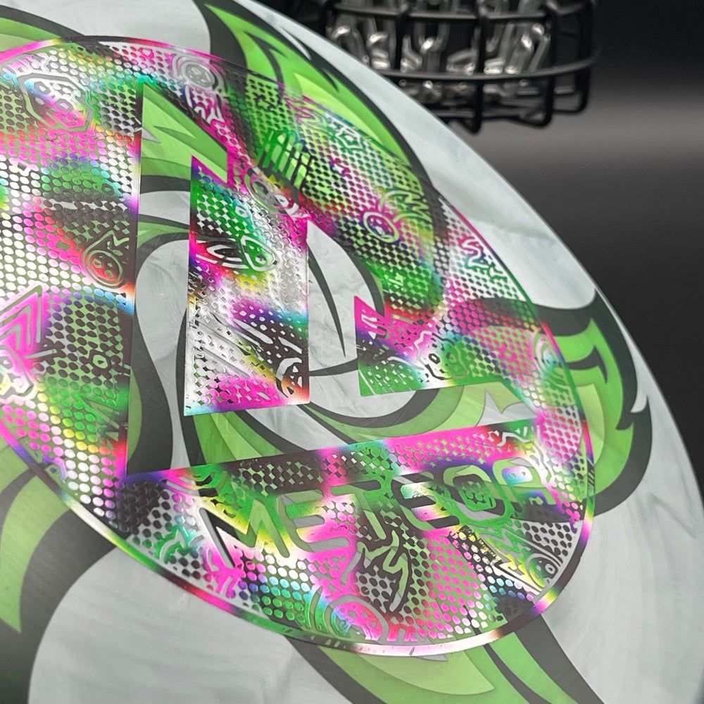 LORE | Discraft Foundation TI Swirl Meteor | Pink/Green Jellybean Stamp | 180g