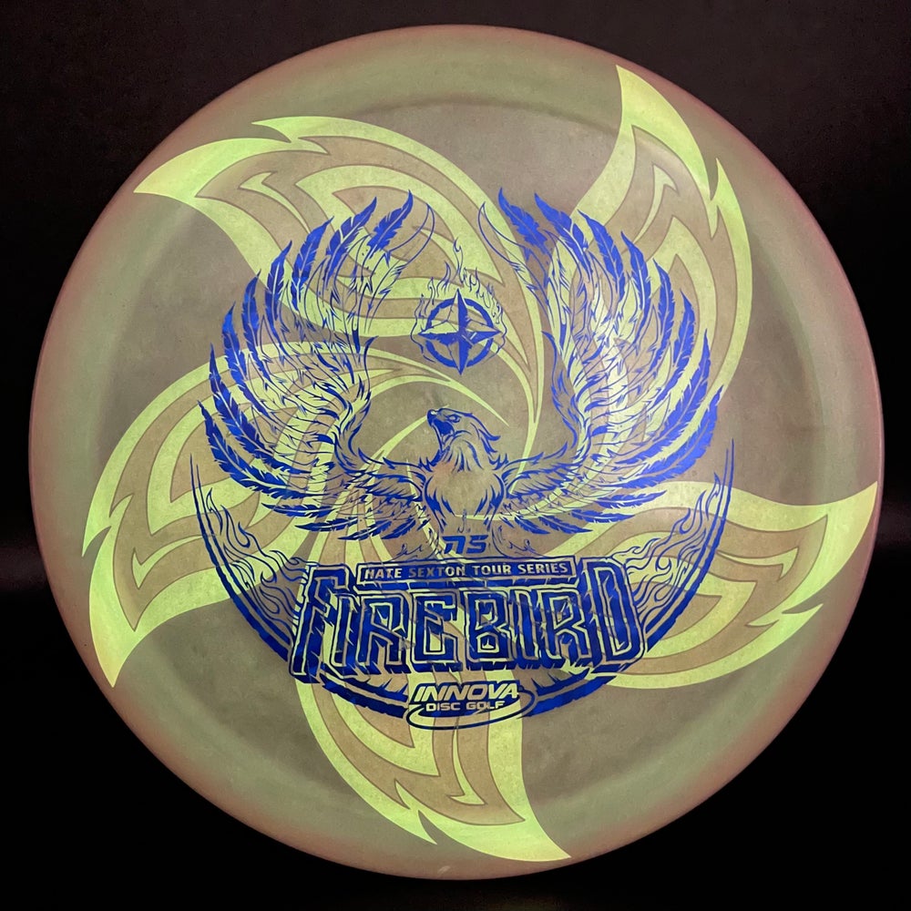 LORE | Innova 2021 Nate Sexton Tour Series Champion Glow Firebird | Blue Shatter Stamp | 174g