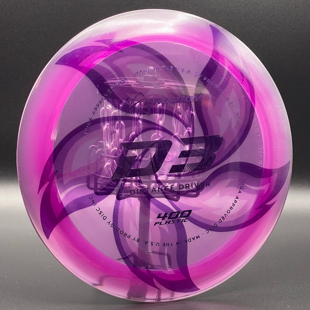 LORE | Prodigy 400 Plastic D3 | Purple Stamp | 174g